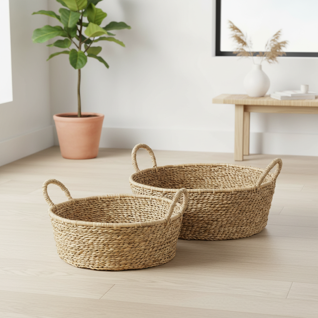 Mercana Ayanna 18.5" x 18.5" x 5.9" Basket
