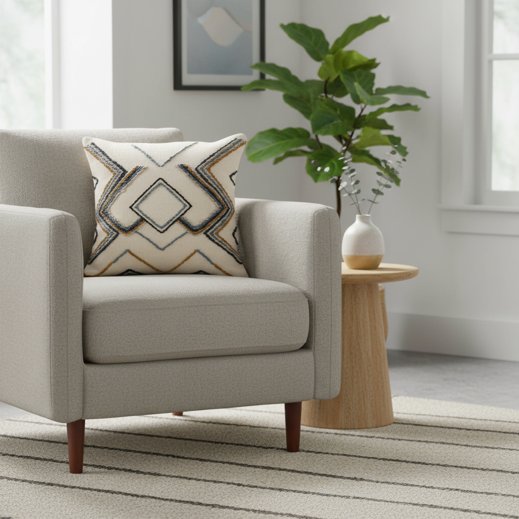 Mercana Kitt 20" x 1" x 20" Cotton Blend Pillow cover