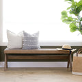 Mercana Arvin 59.1" x 17.7" x 18.1" Solid Wood Bench