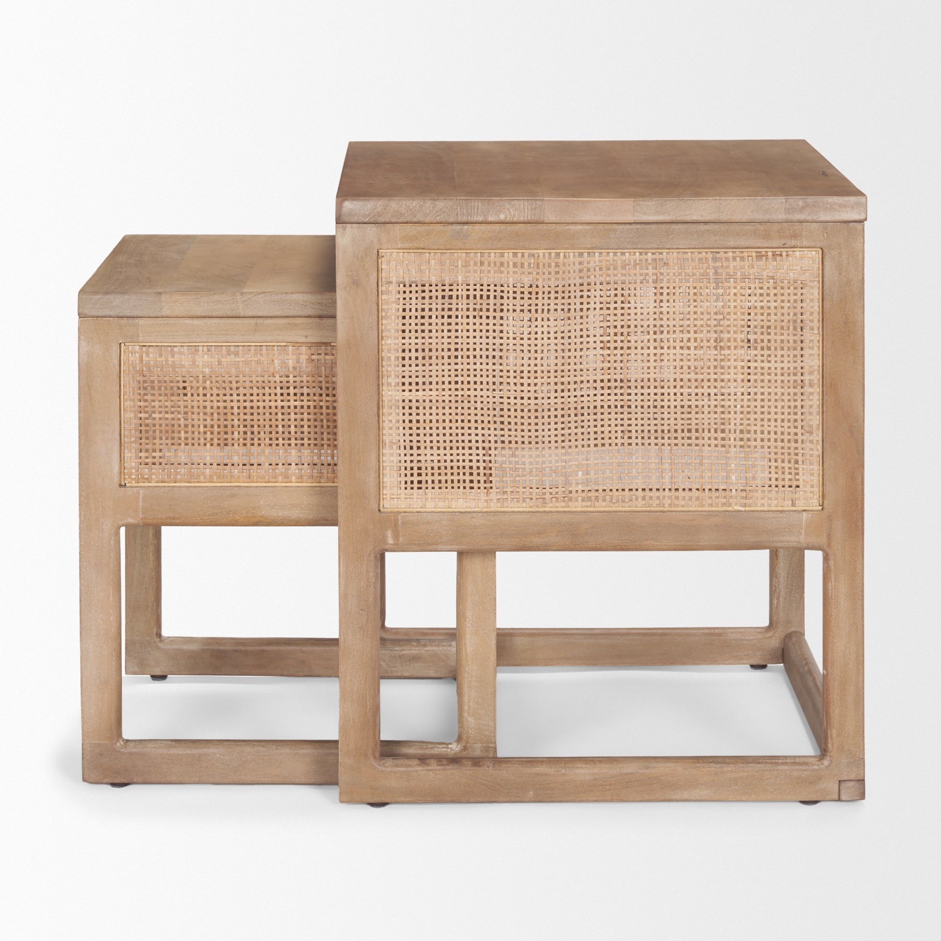 Mercana Grier 20" x 20" x 23" Solid Wood Side Table
