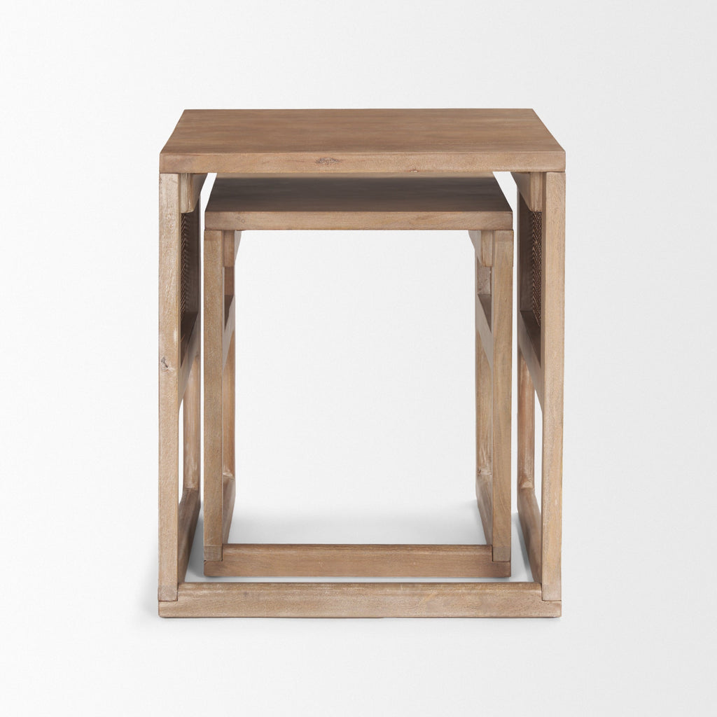Mercana Grier 20" x 20" x 23" Solid Wood Side Table