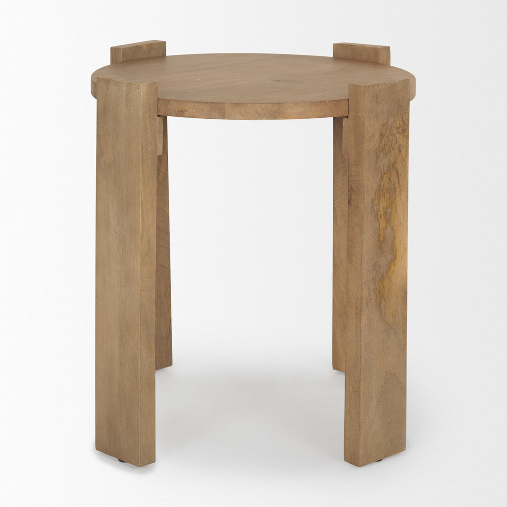 Mercana Evelyn 20" x 20" x 22" Solid Wood Side Table