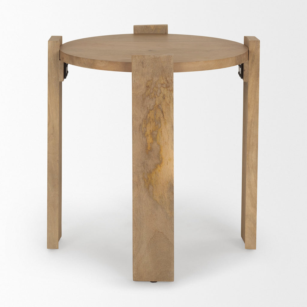 Mercana Evelyn 20" x 20" x 22" Solid Wood Side Table