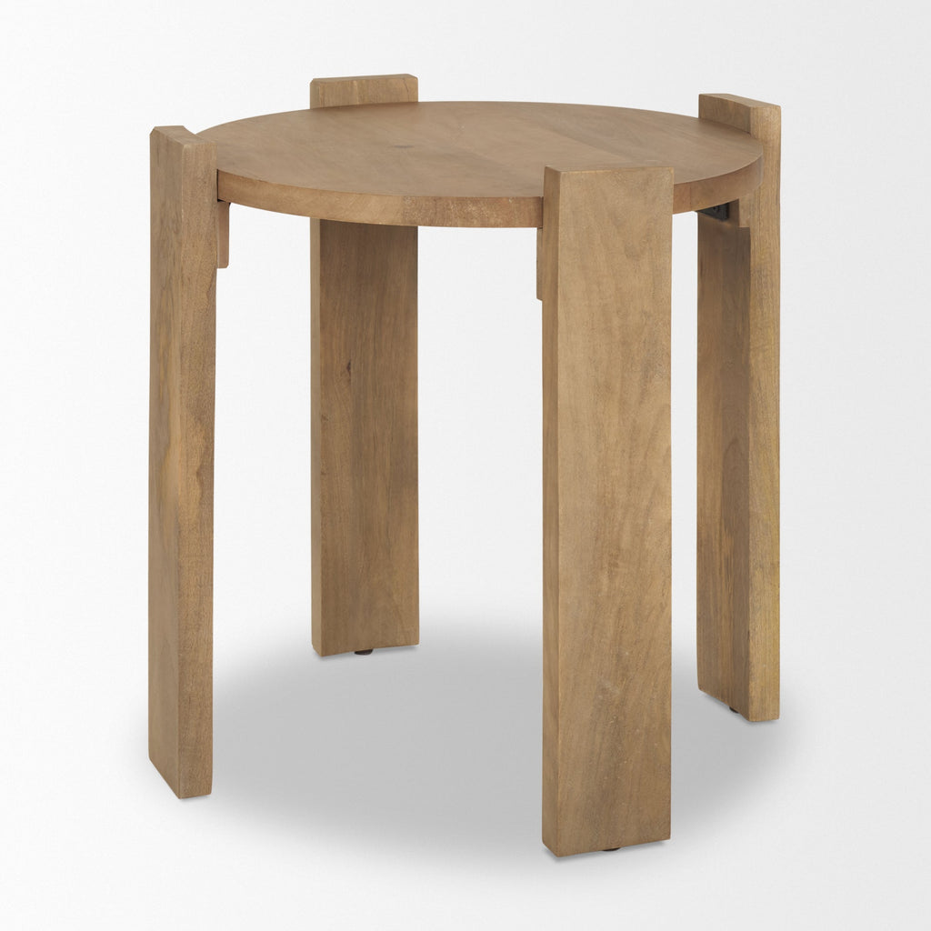 Mercana Evelyn 20" x 20" x 22" Solid Wood Side Table