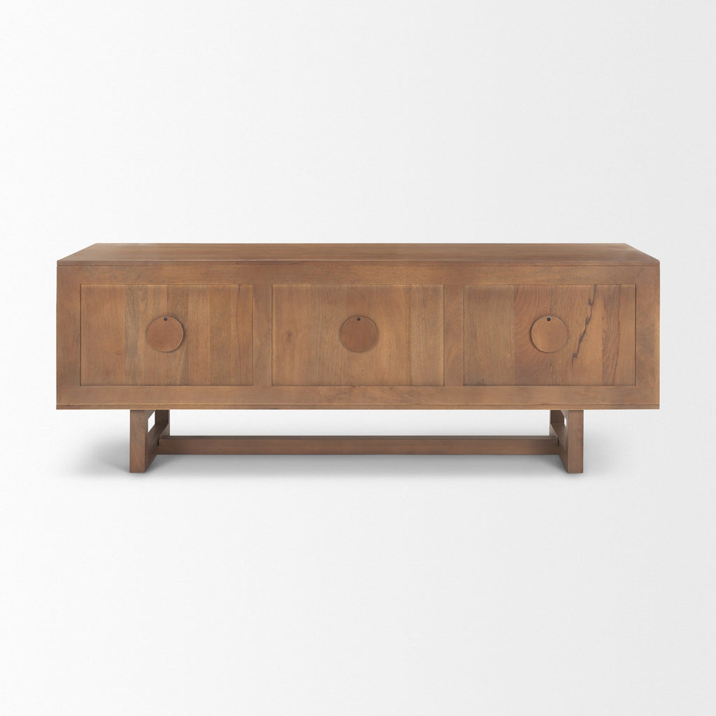 Mercana Grier 65" x 18.8" x 23" Solid Wood Media Unit