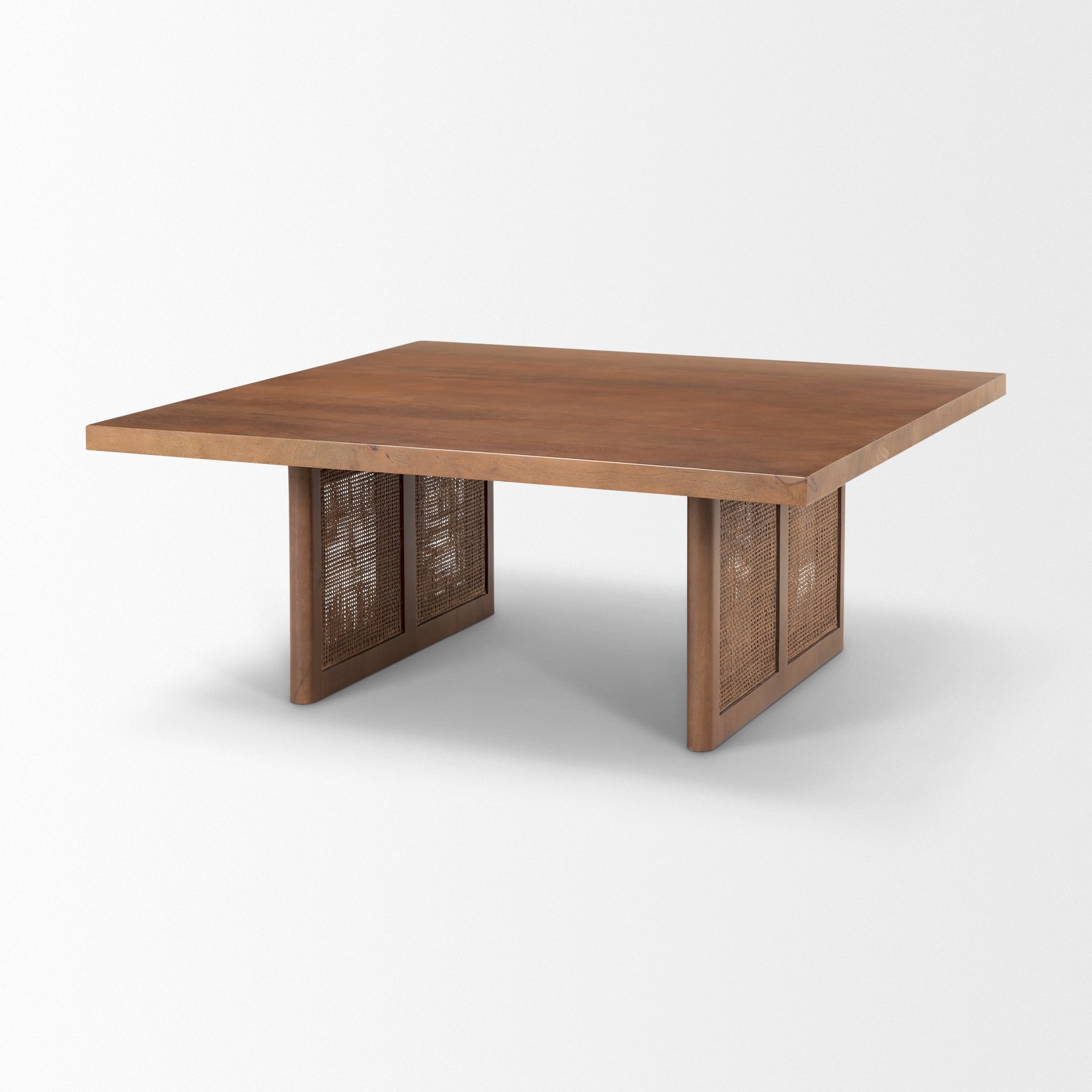 Mercana Grier 42" x 42" x 17" Solid Wood Coffee Table