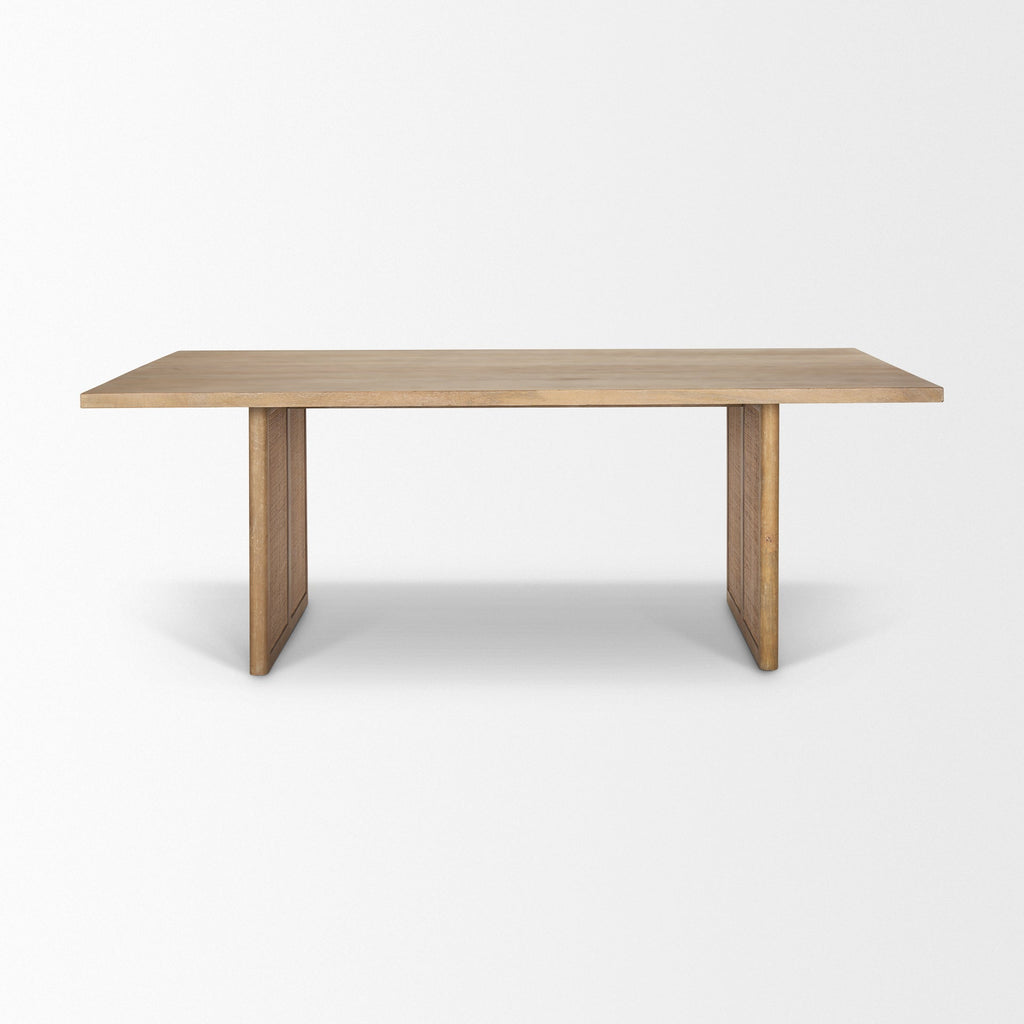 Mercana Grier 84" x 38" x 30" Solid Wood Dining Table