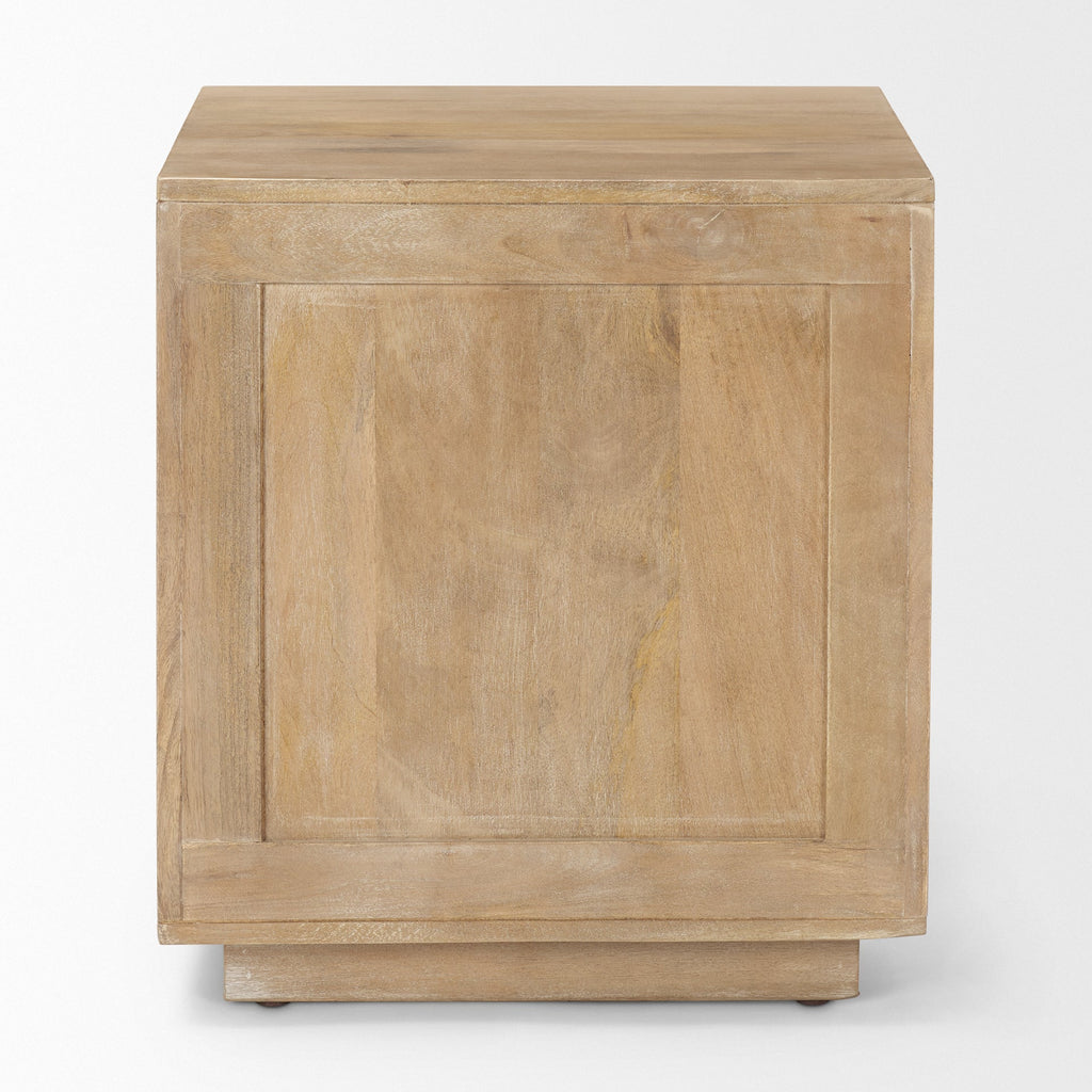 Mercana Grier 19" x 19" x 21" Solid Wood Side Table