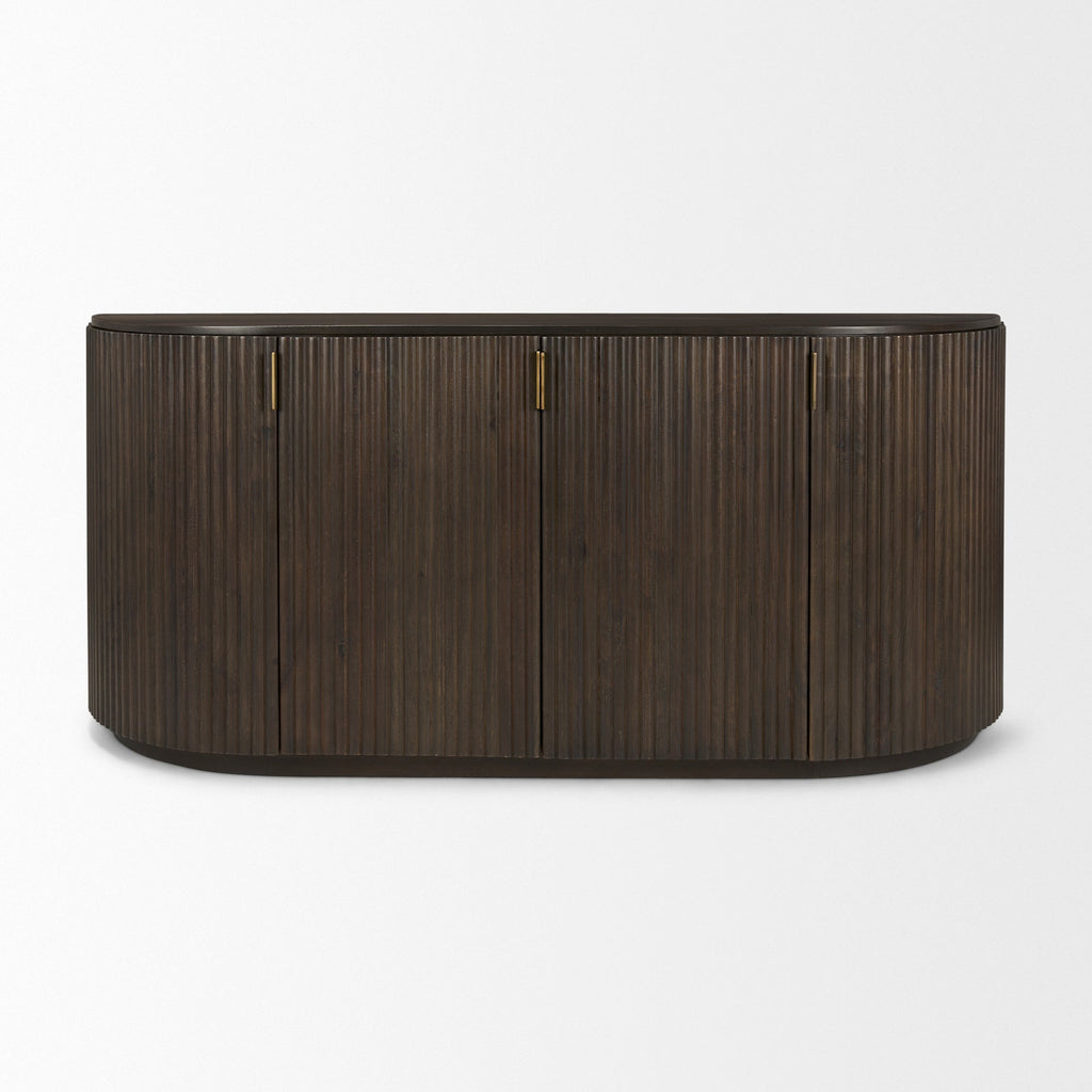 Mercana Terra 72" x 19" x 32" Solid Wood Sideboard