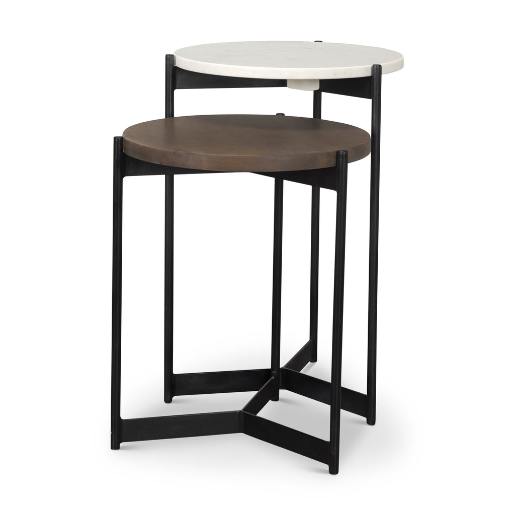 Mercana Larkin 16" x 16" x 24" Metal Side Table