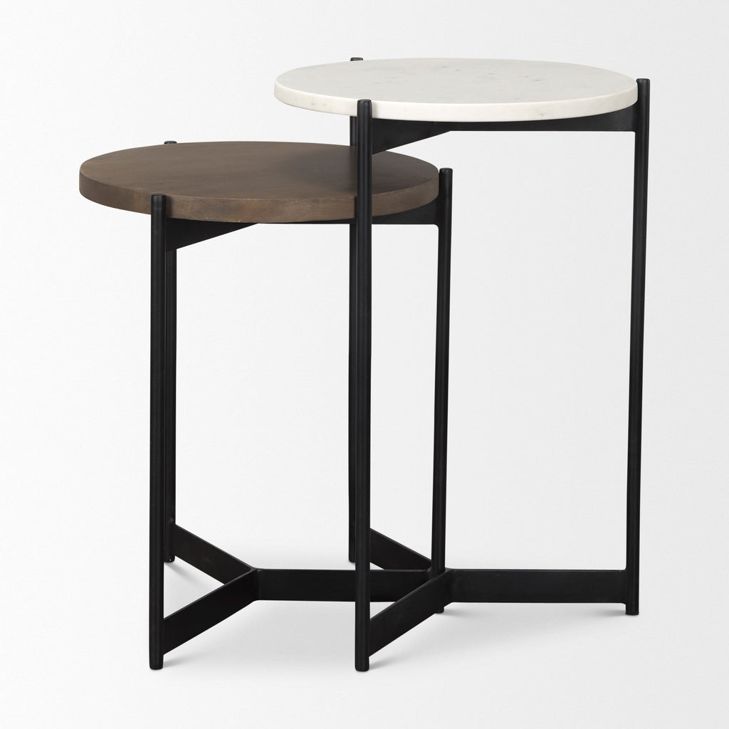 Mercana Larkin 16" x 16" x 24" Metal Side Table