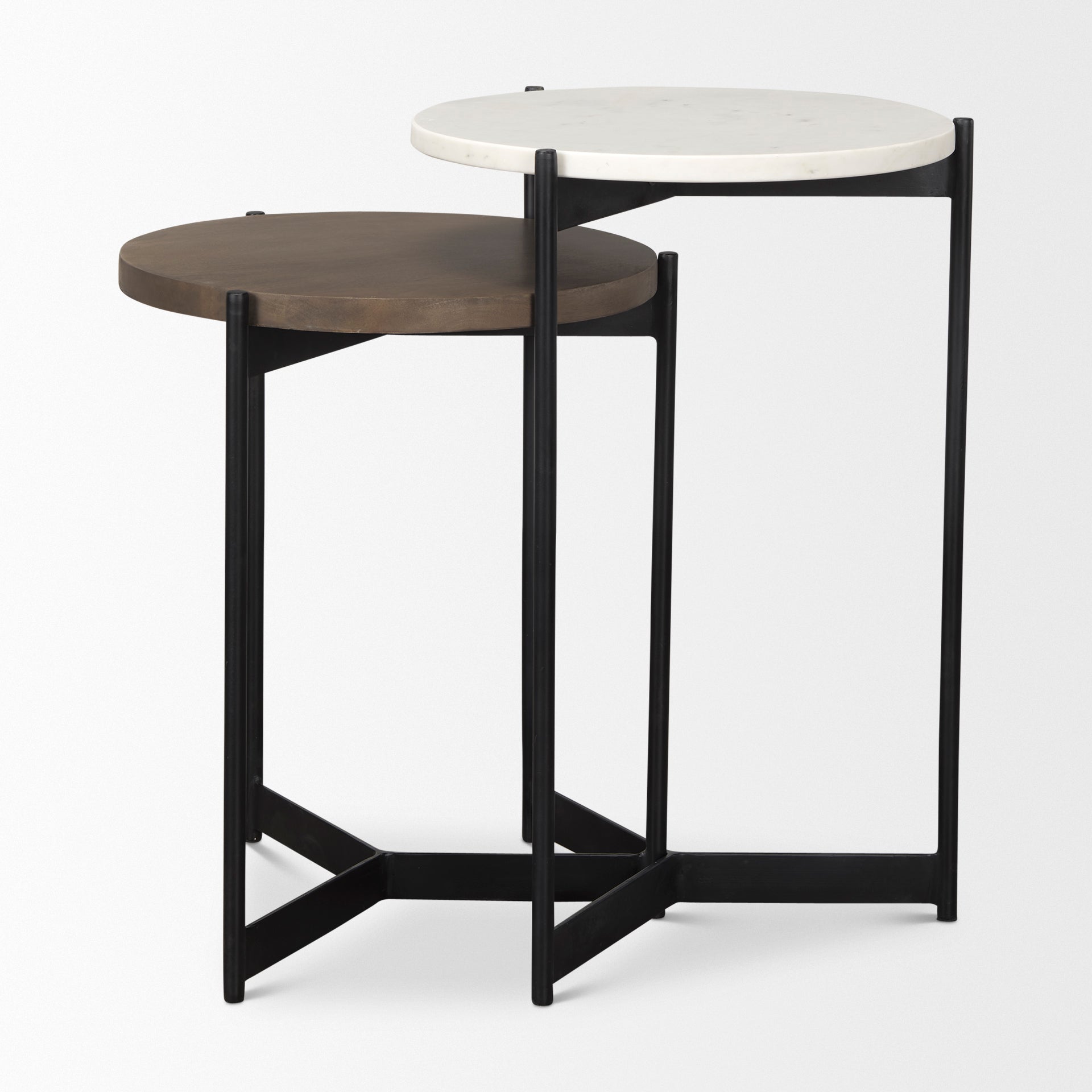 Mercana Larkin 16" x 16" x 24" Metal Side Table