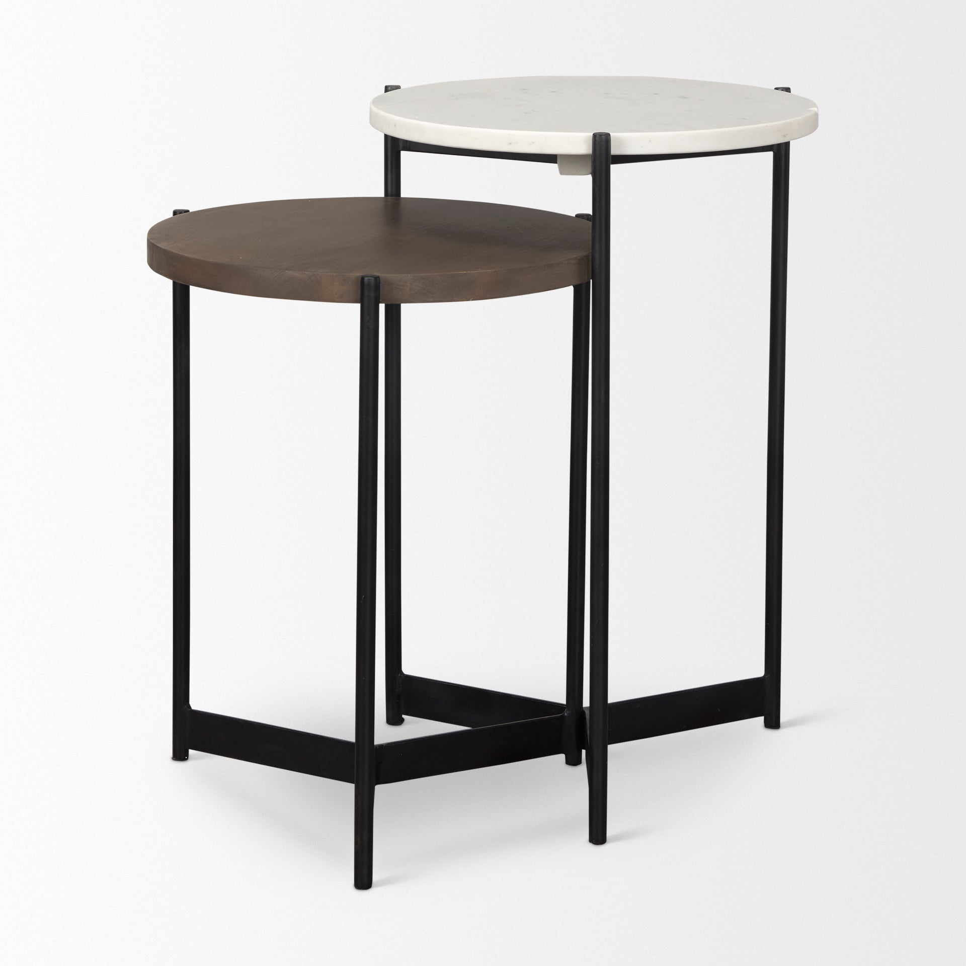 Mercana Larkin 16" x 16" x 24" Metal Side Table