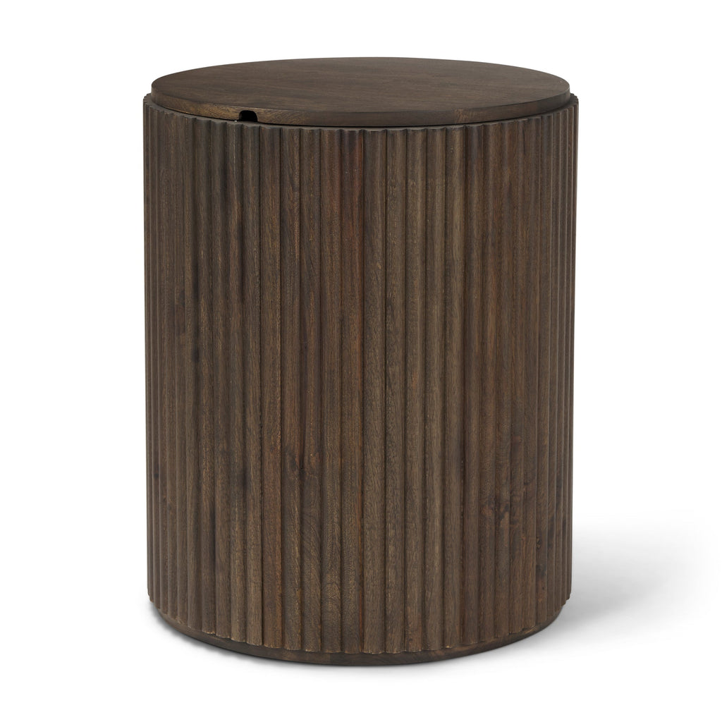 Mercana Terra 18" x 18" x 22" Solid Wood Side Table