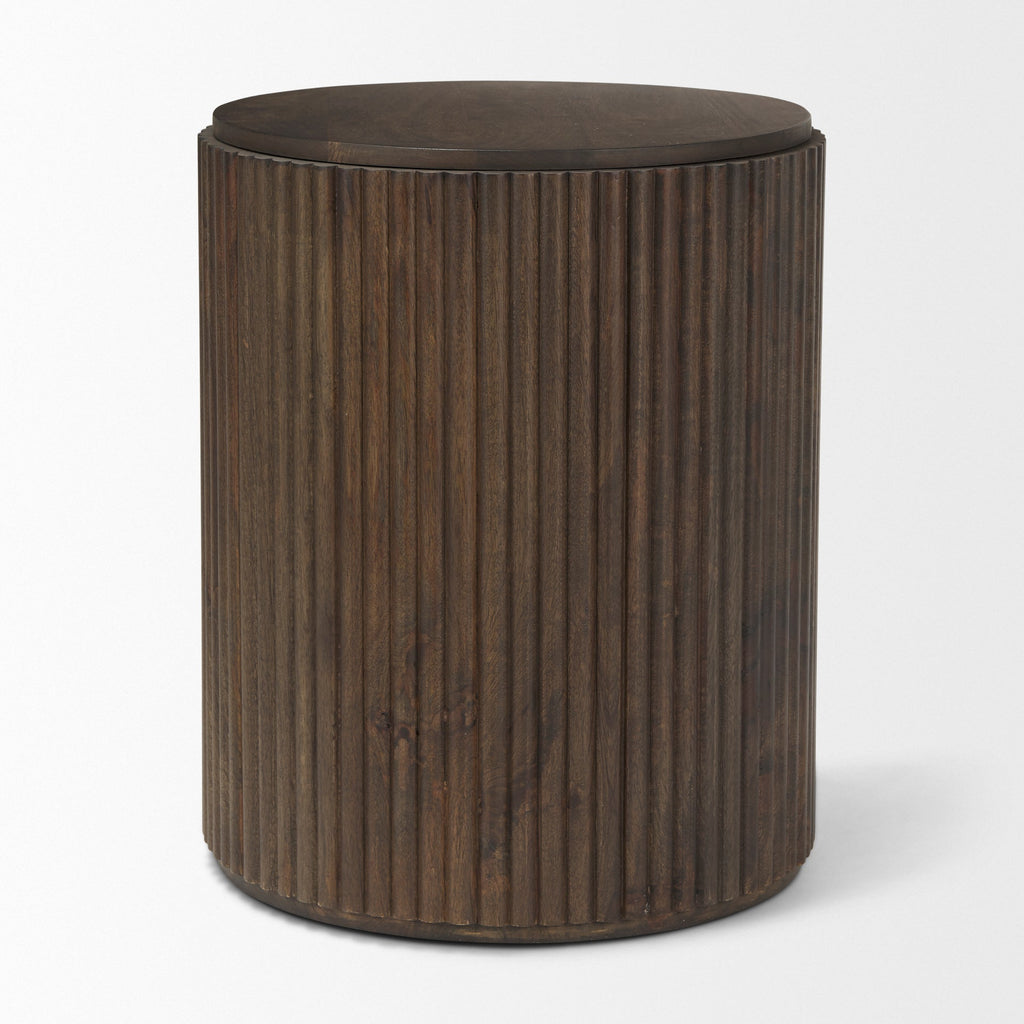 Mercana Terra 18" x 18" x 22" Solid Wood Side Table