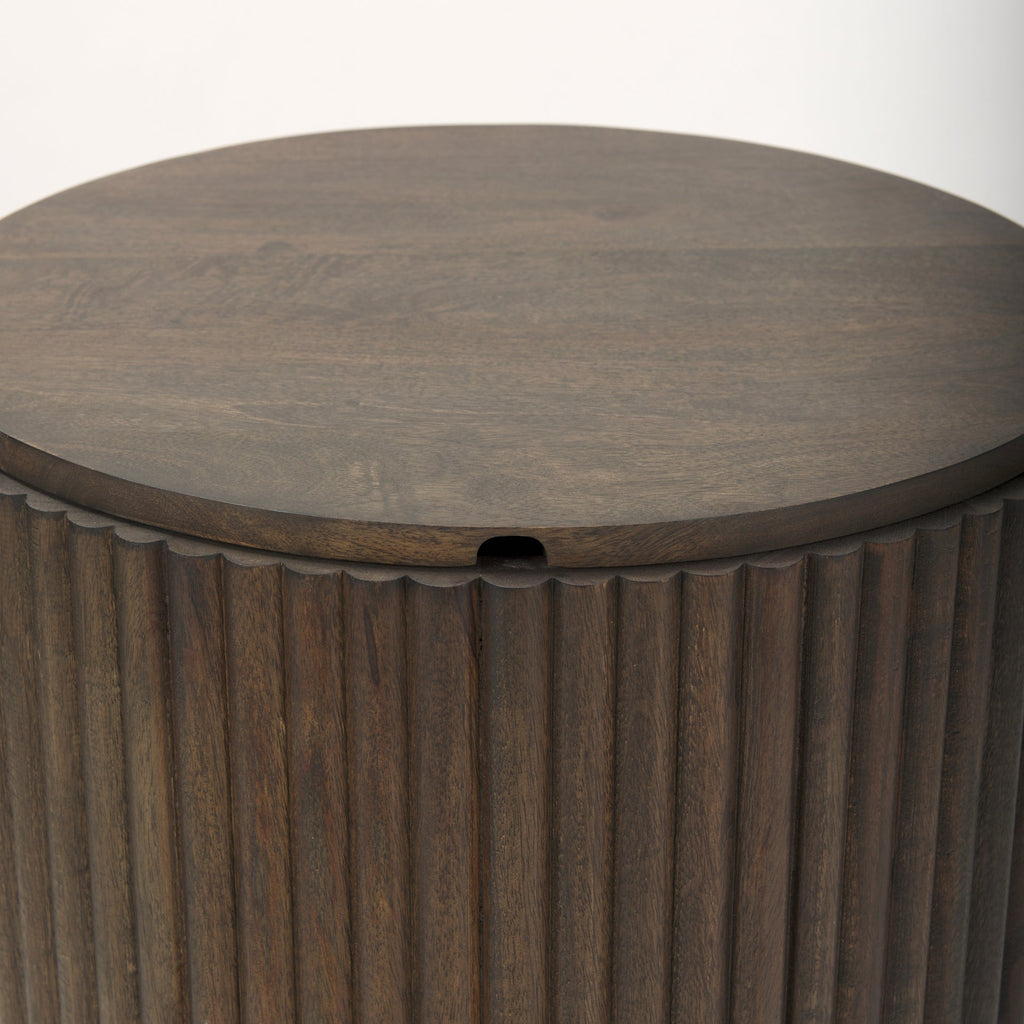 Mercana Terra 18" x 18" x 22" Solid Wood Side Table