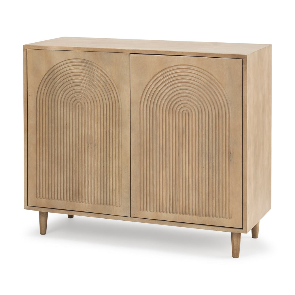 Mercana Tucker 36" x 15" x 30" Solid Wood Accent Cabinet