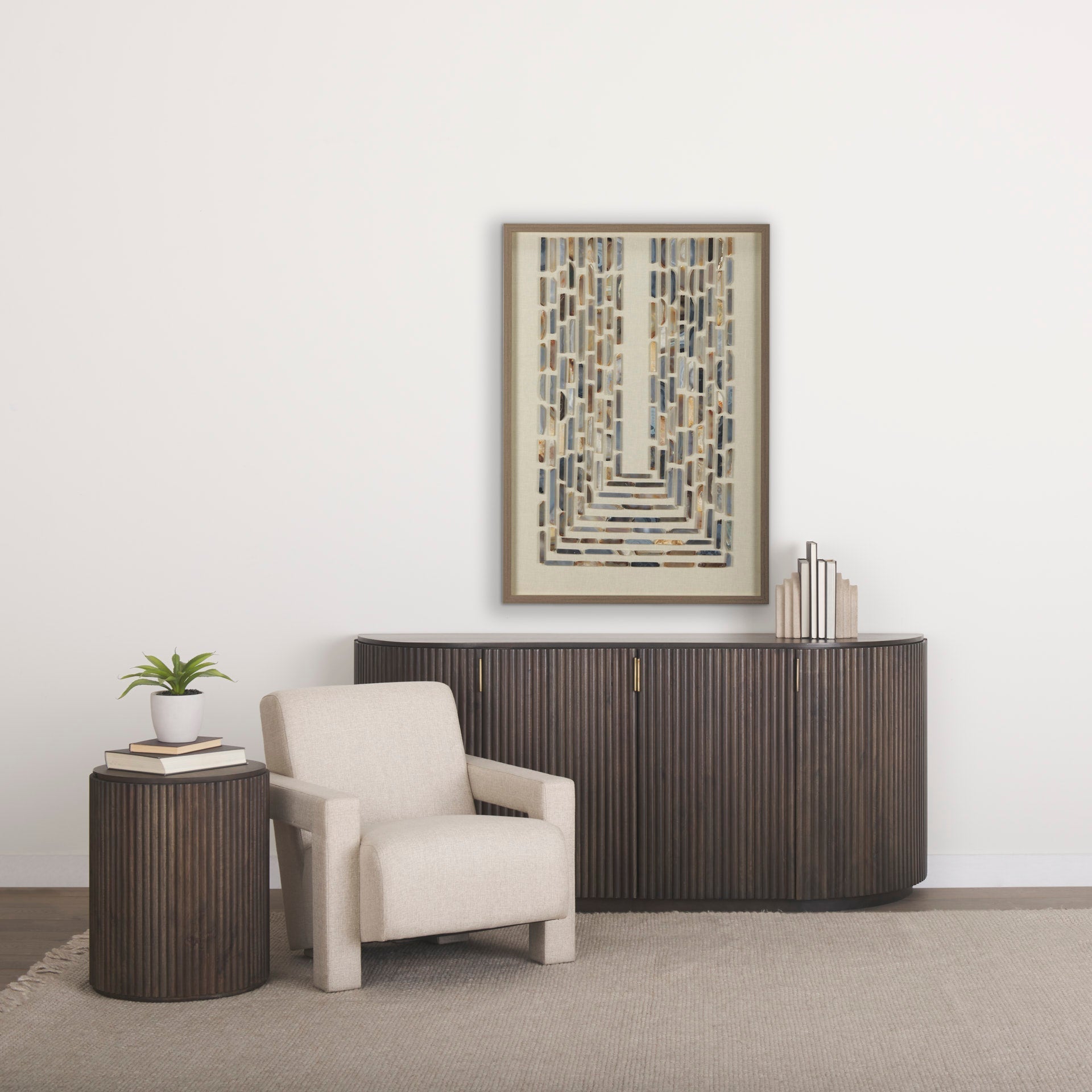 Mercana Terra 18" x 18" x 22" Solid Wood Side Table