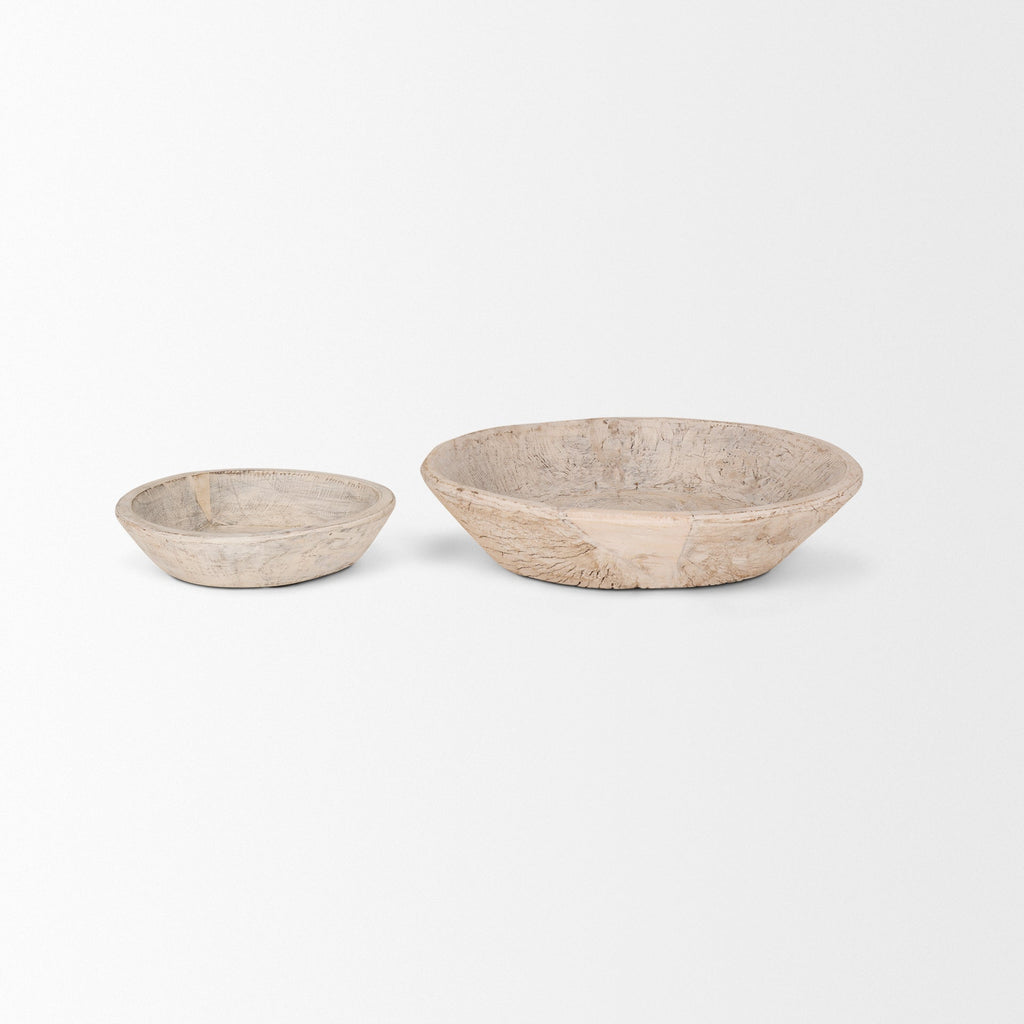 Mercana Nikita 20" x 20" x 5" Wood Bowl