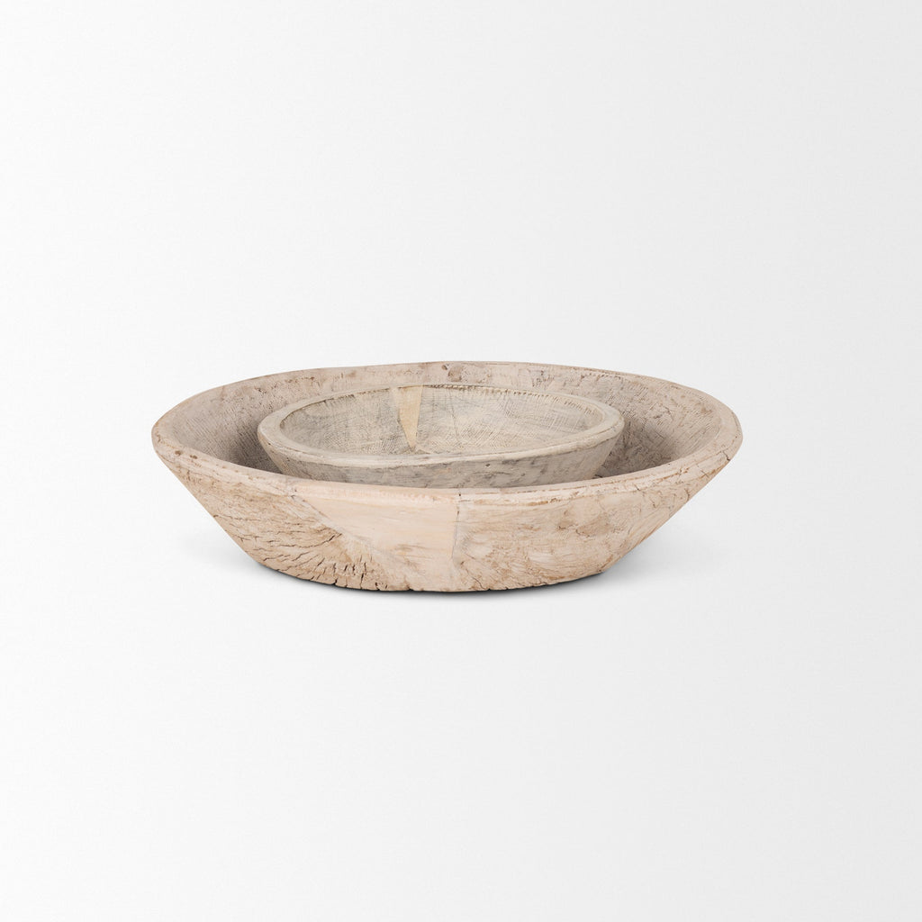 Mercana Nikita 20" x 20" x 5" Wood Bowl