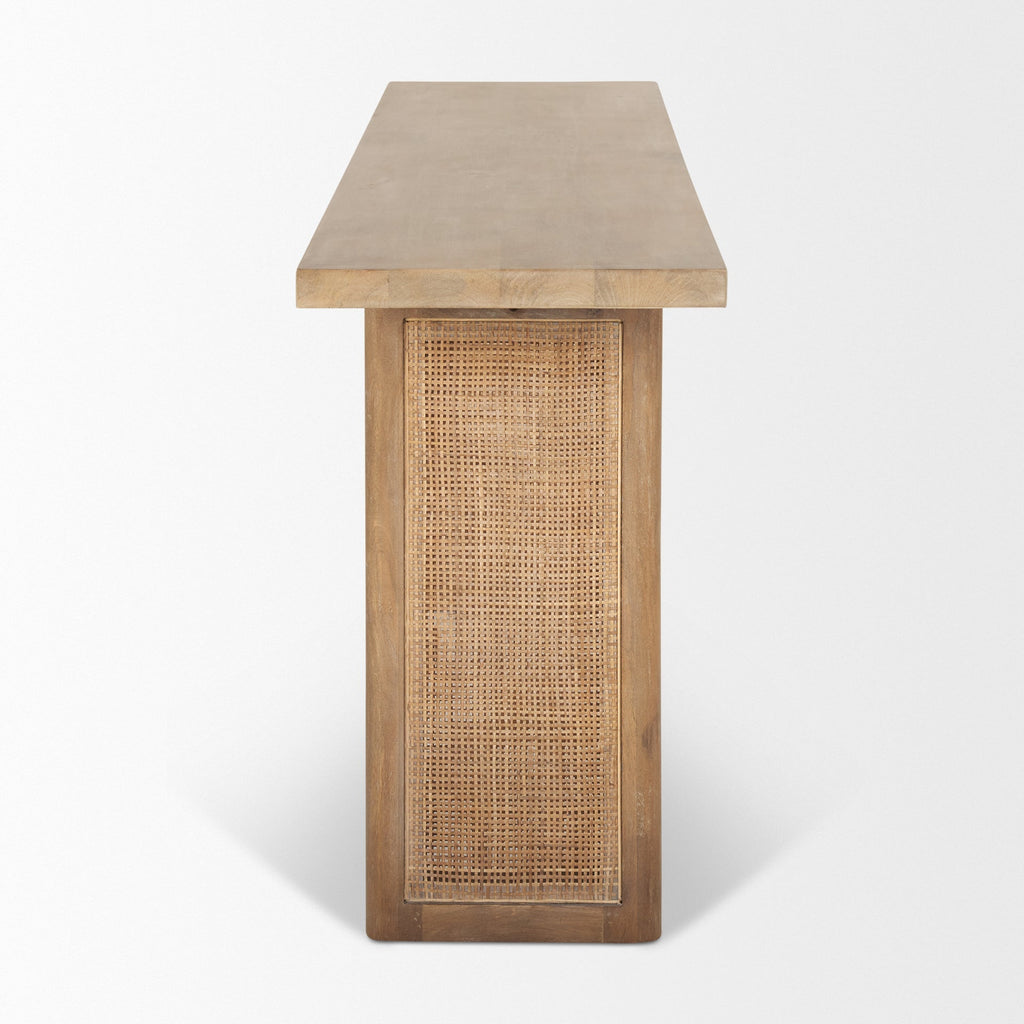 Mercana Grier 65" x 16" x 29" Solid Wood Console Table