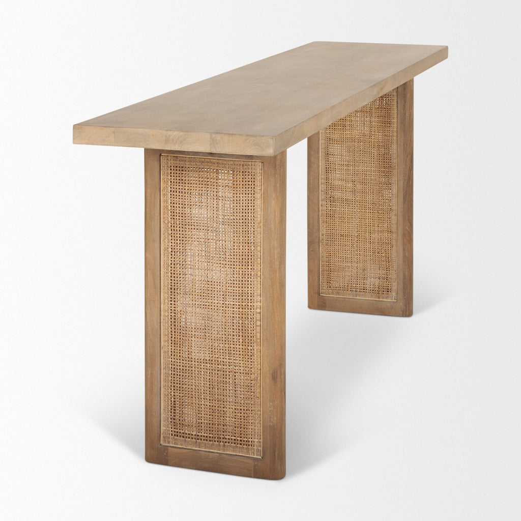 Mercana Grier 65" x 16" x 29" Solid Wood Console Table