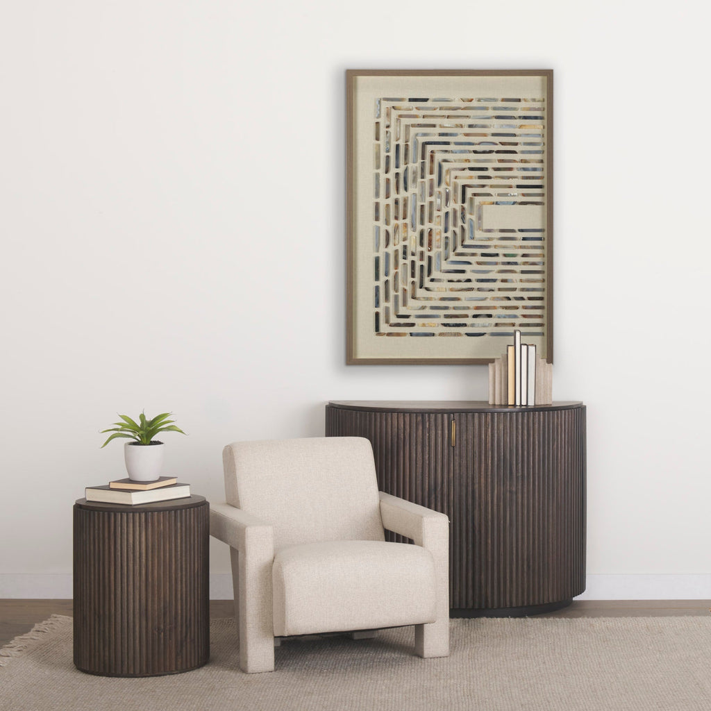 Mercana Terra 42" x 19" x 32" Solid Wood Accent Cabinet