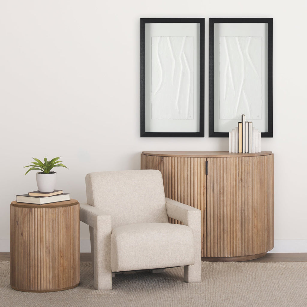 Mercana Terra 18" x 18" x 22" Solid Wood Side Table