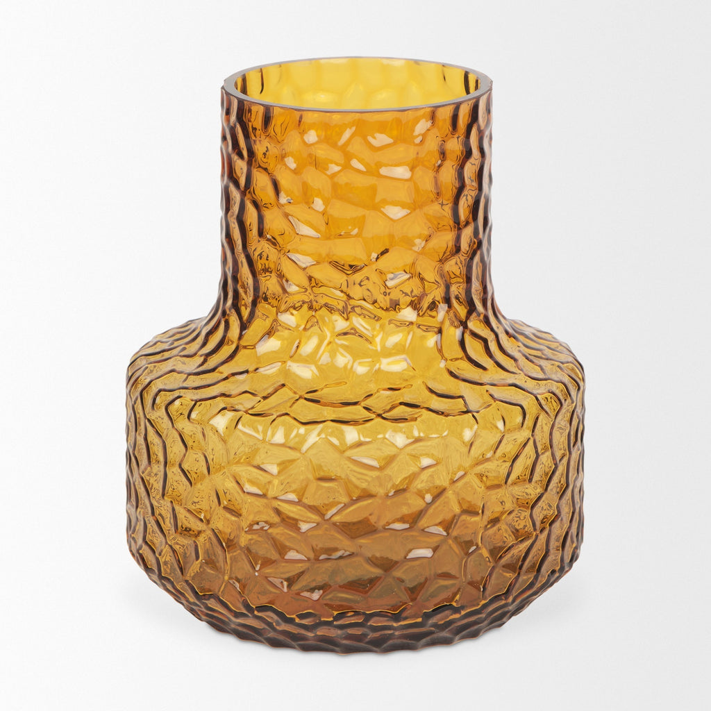 Mercana Jolene 6.3" x 6.3" x 7.2" Glass Vase