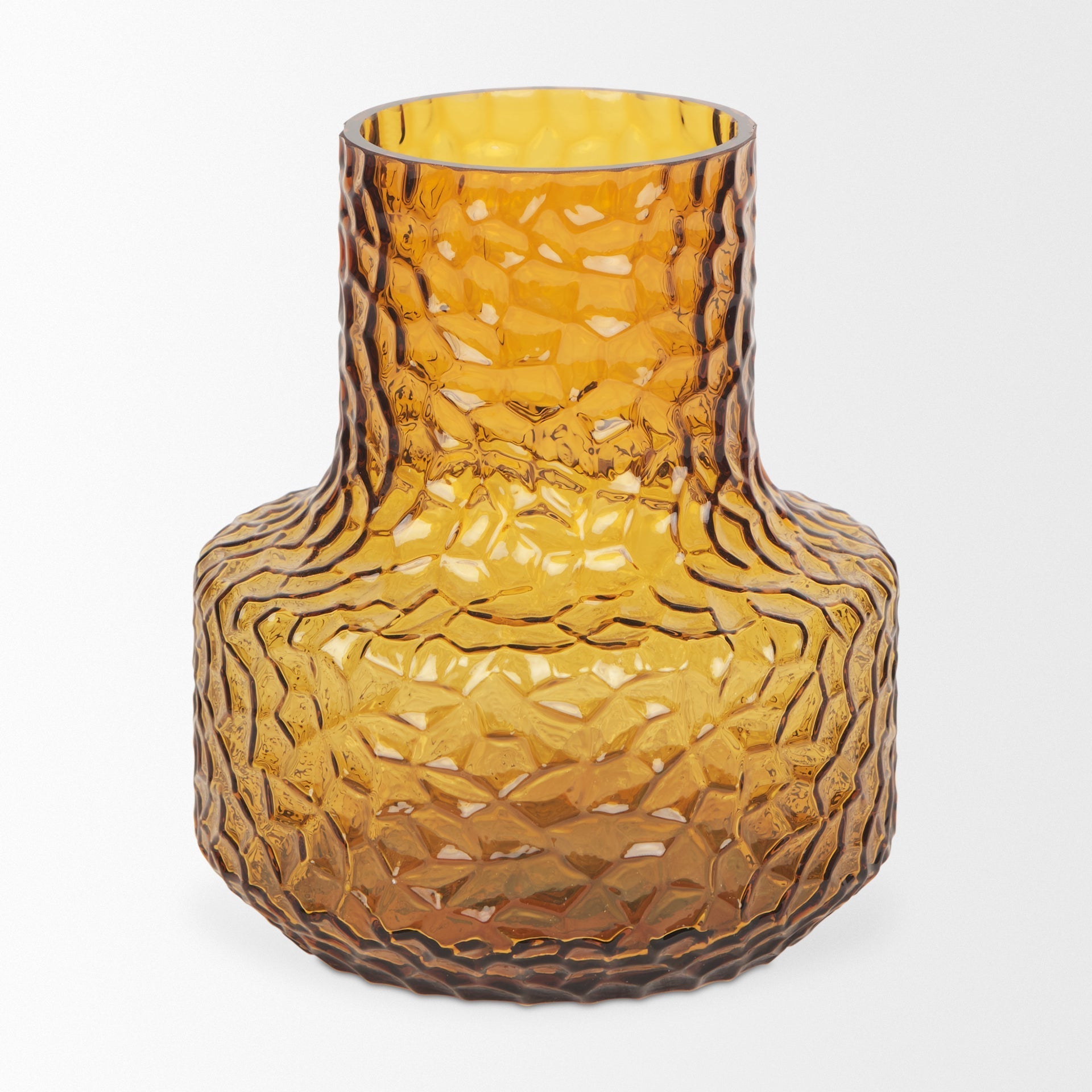 Mercana Jolene 6.3" x 6.3" x 7.2" Glass Vase