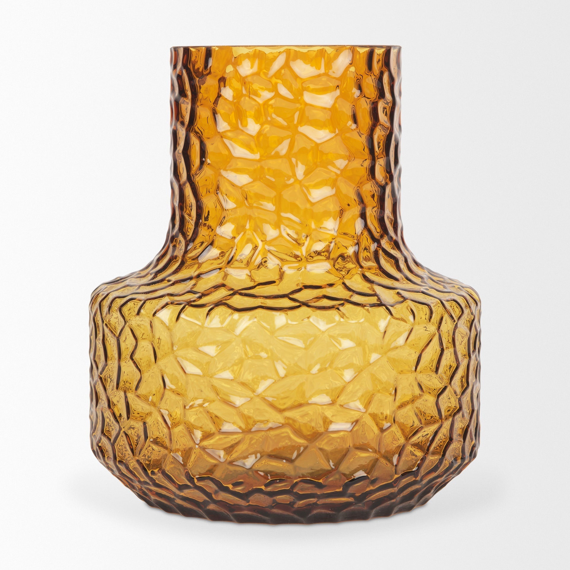 Mercana Jolene 6.3" x 6.3" x 7.2" Glass Vase
