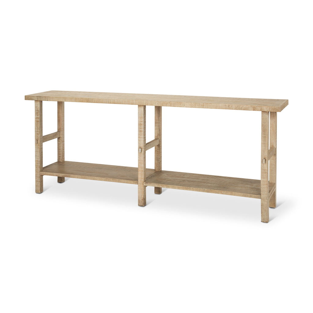 Mercana Rosie 76.8" x 16" x 30" Solid Wood Console Table