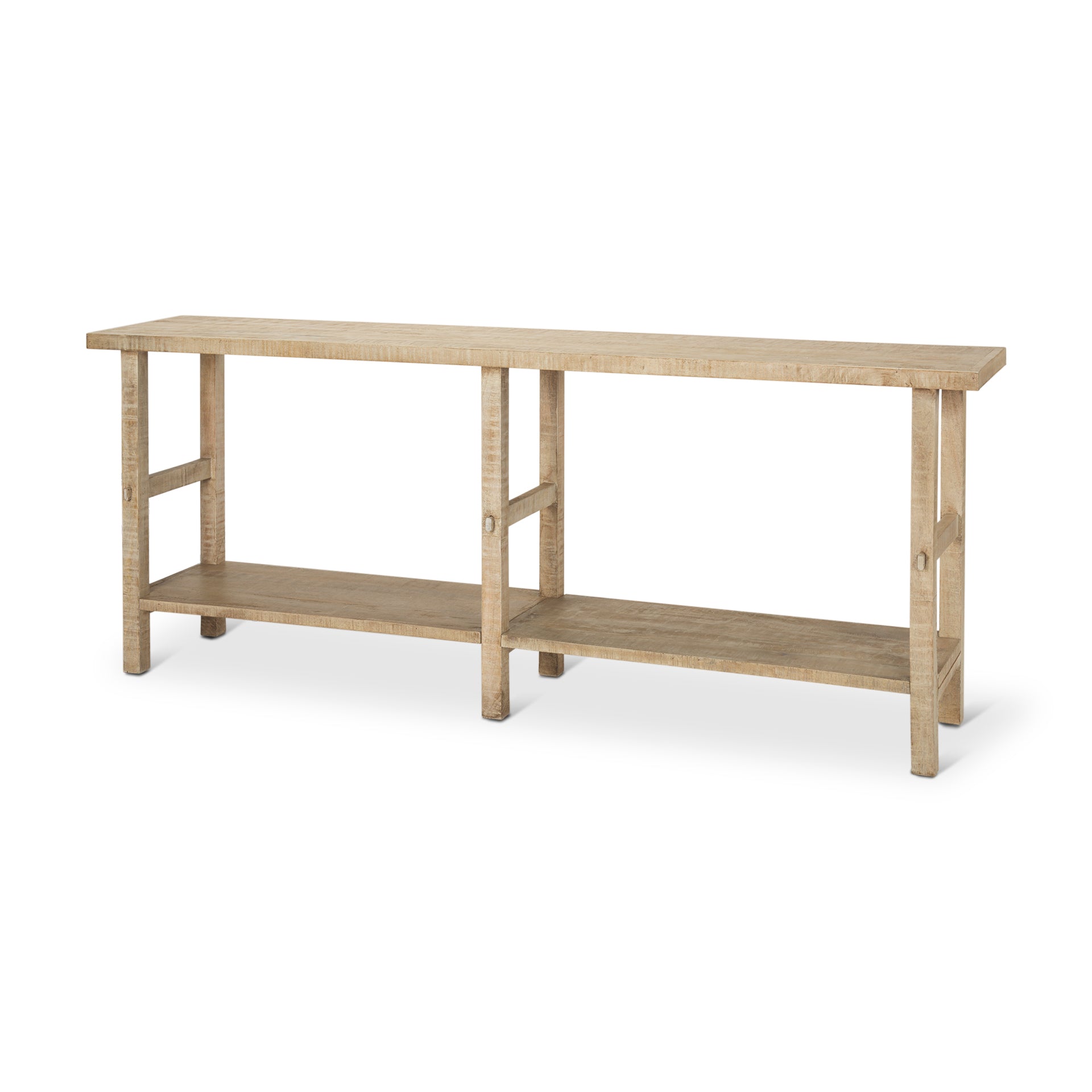 Mercana Rosie 76.8" x 16" x 30" Solid Wood Console Table
