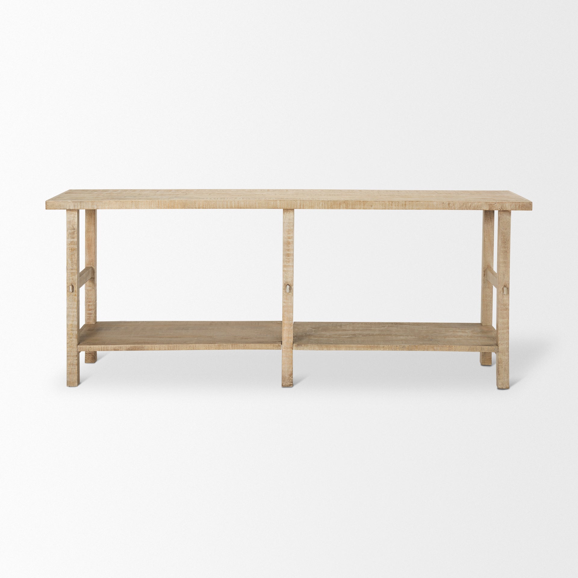 Mercana Rosie 76.8" x 16" x 30" Solid Wood Console Table