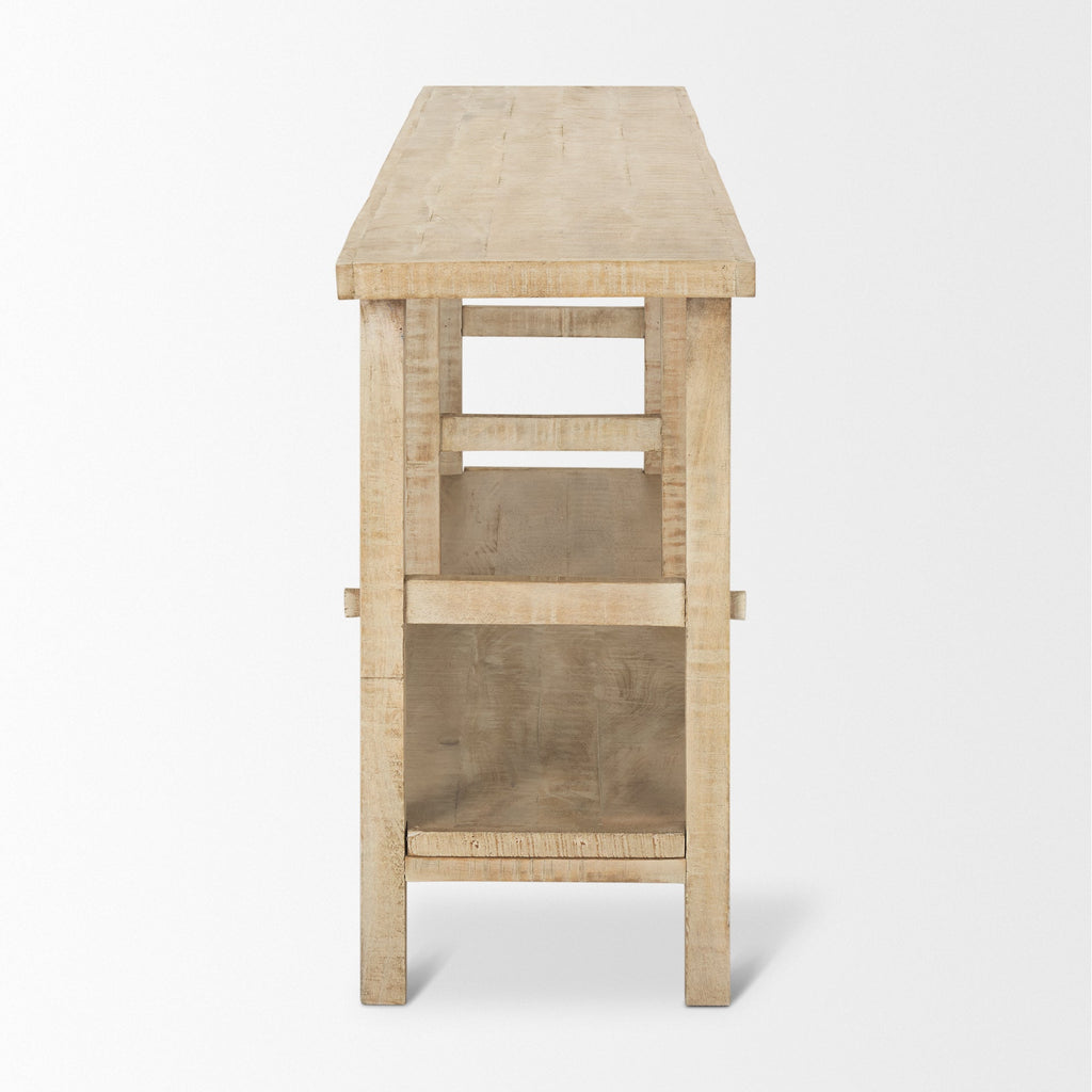 Mercana Rosie 76.8" x 16" x 30" Solid Wood Console Table