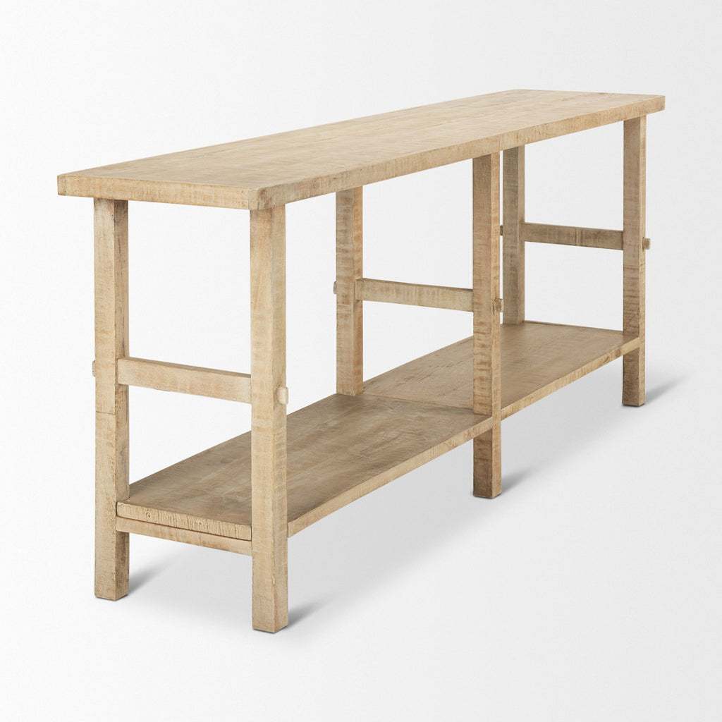 Mercana Rosie 76.8" x 16" x 30" Solid Wood Console Table