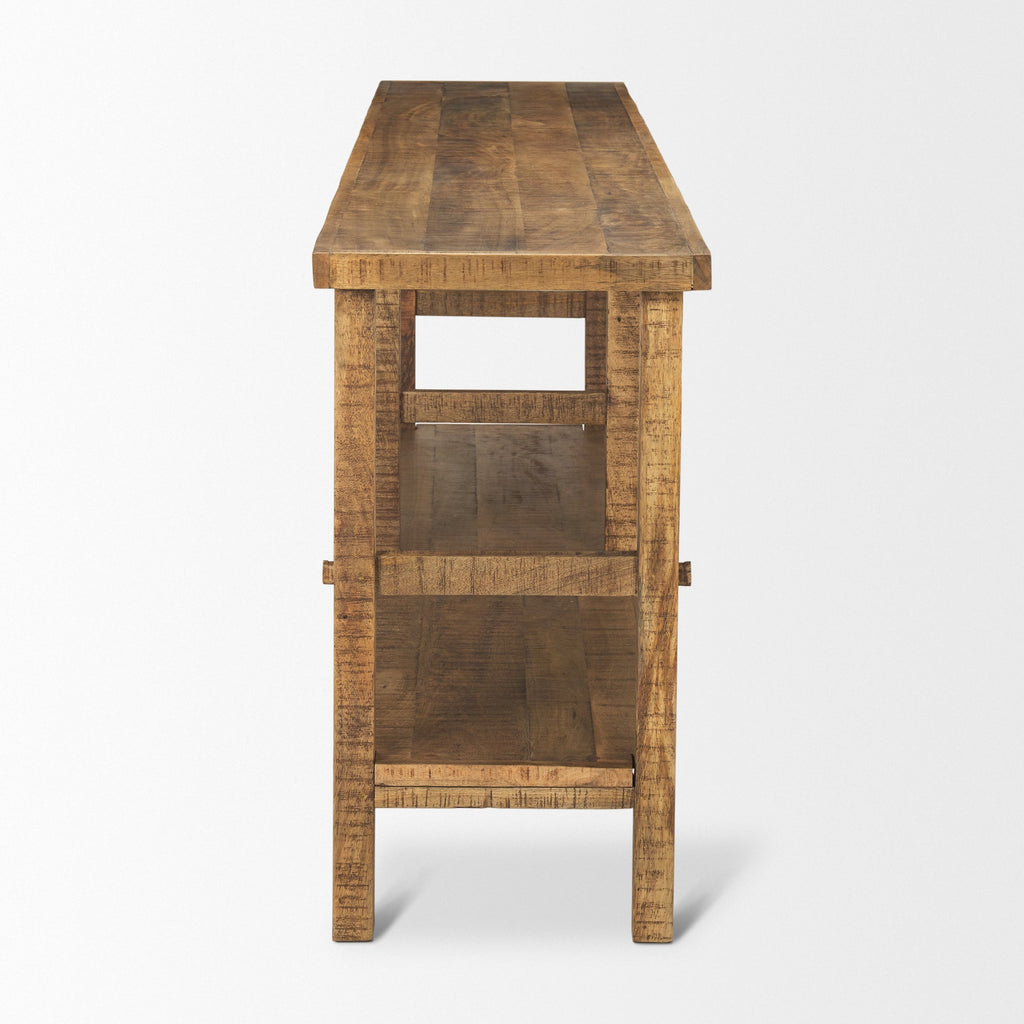Mercana Rosie 76.5" x 16" x 30" Solid Wood Console Table
