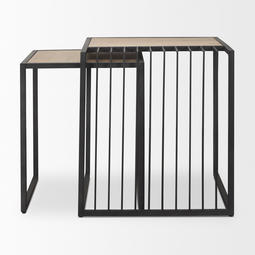 Mercana Miles 22" x 22" x 24" Metal Side Table