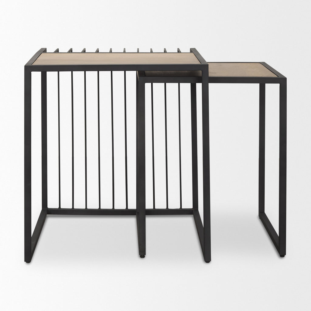Mercana Miles 22" x 22" x 24" Metal Side Table