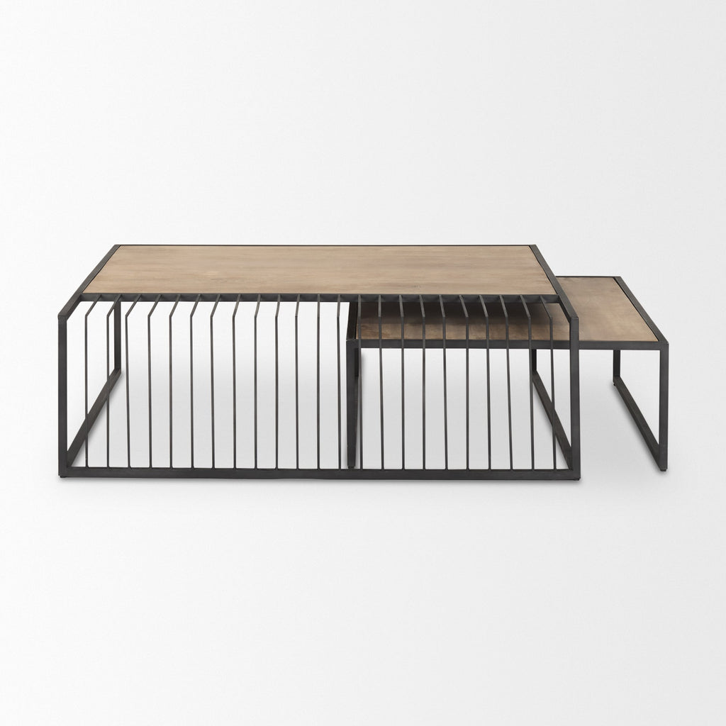 Mercana Miles 48" x 48" x 15" Wood Coffee Table