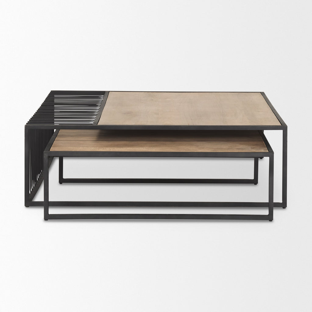 Mercana Miles 48" x 48" x 15" Wood Coffee Table
