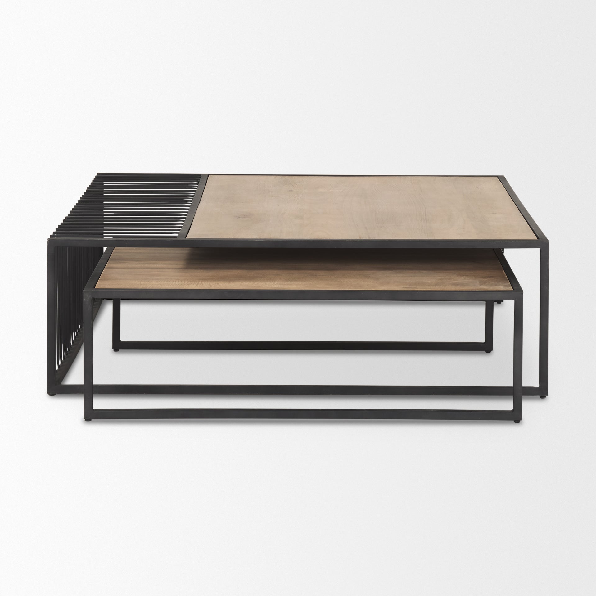 Mercana Miles 48" x 48" x 15" Wood Coffee Table