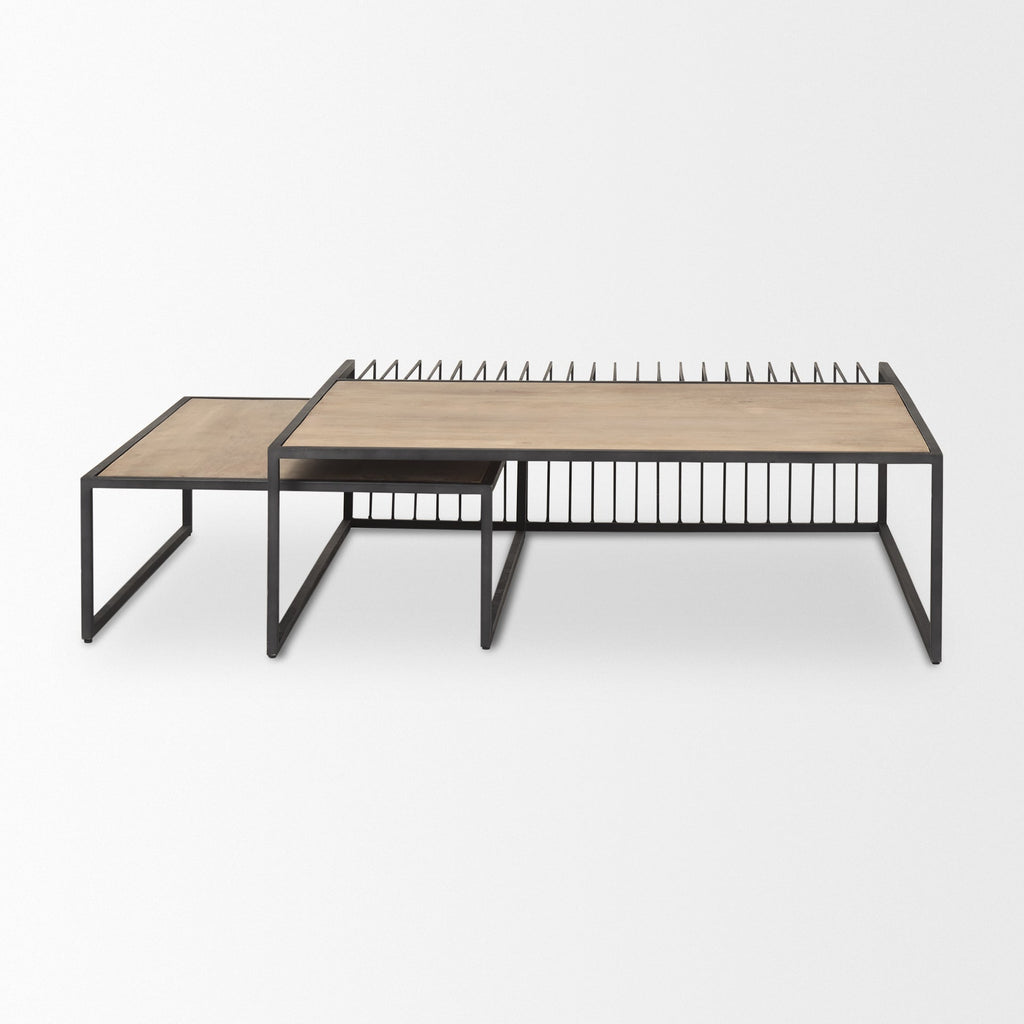 Mercana Miles 48" x 48" x 15" Wood Coffee Table