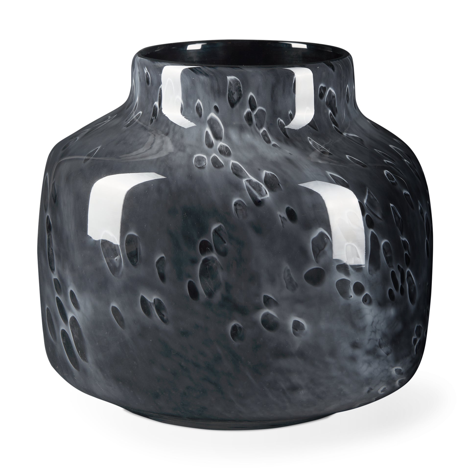 Mercana Masai 10.3" x 10.3" x 9.3" Glass Vase