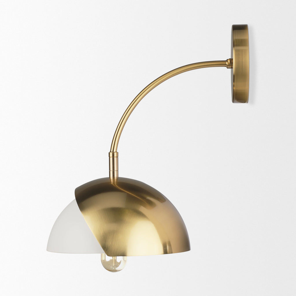 Mercana Cybill 13" x 13" x 13.4" Metal Wall Sconce