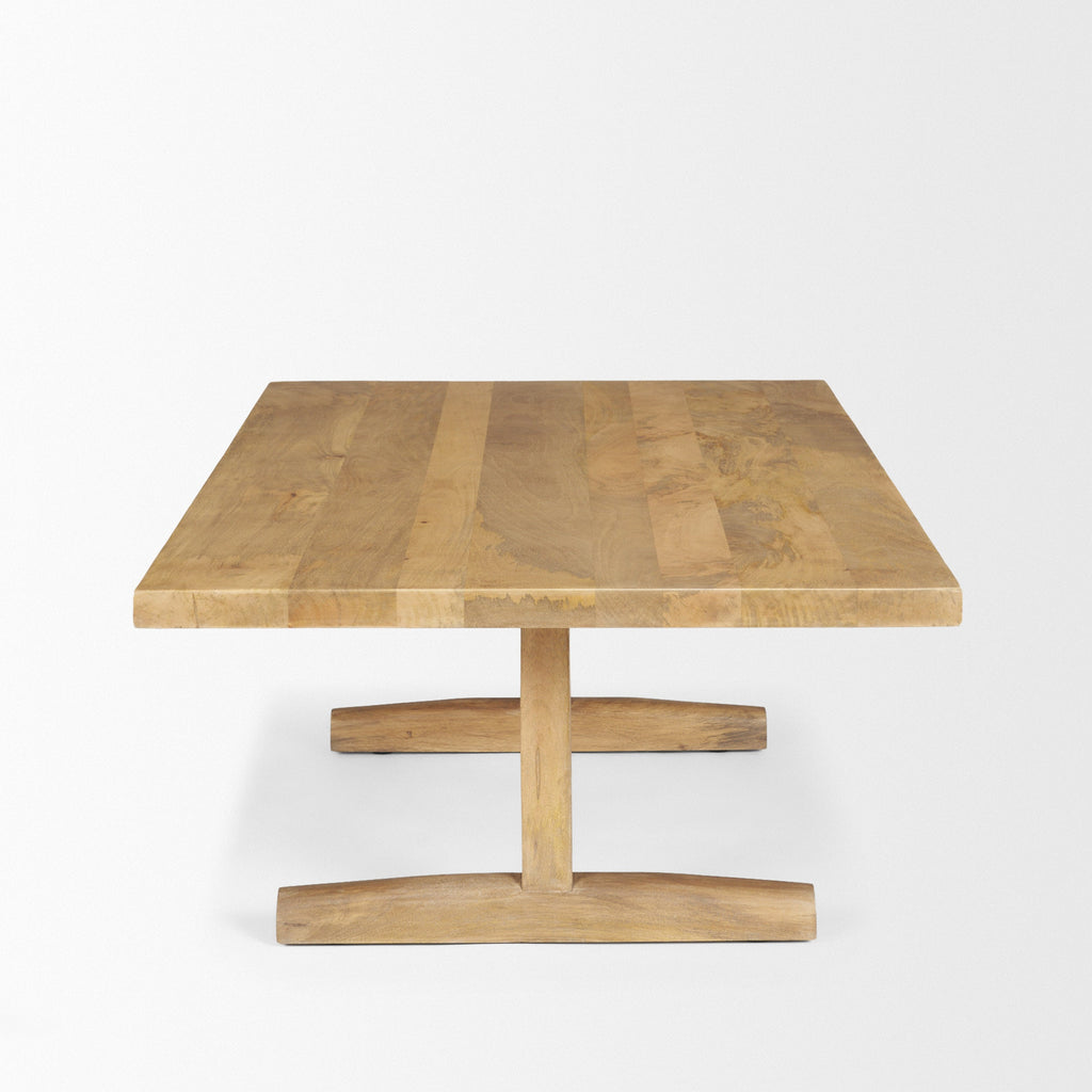 Mercana Viktor 55" x 30" x 17" Solid Wood Coffee Table
