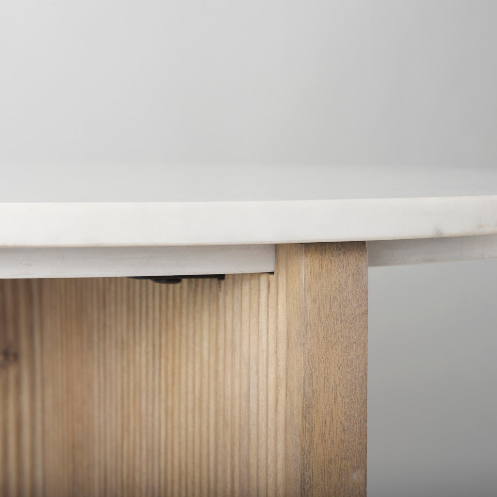 Mercana Enzo 32" x 32" x 29" Solid Wood Side Table