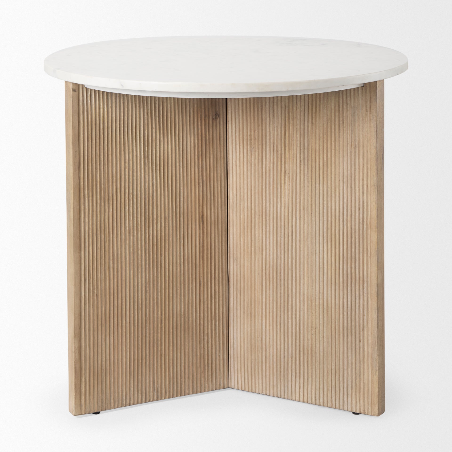 Mercana Enzo 32" x 32" x 29" Solid Wood Side Table