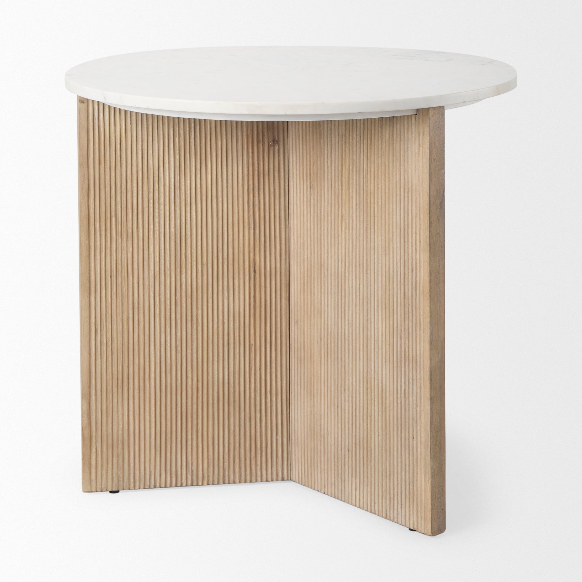 Mercana Enzo 32" x 32" x 29" Solid Wood Side Table