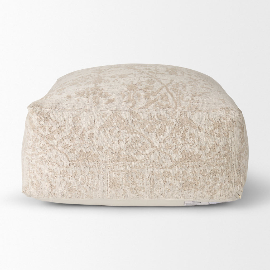 Mercana Khloe 17" x 36" x 36" Cotton Pouf